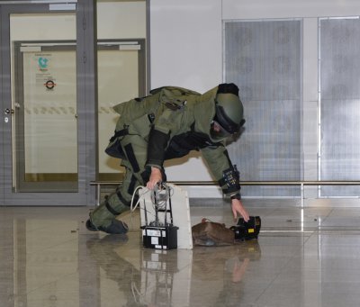 Interwencje minersko - pirotechniczne na krakowskim lotnisku