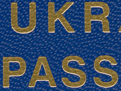 Fragment paszportu ob. Ukrainy 