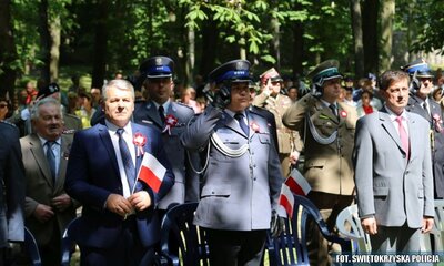 227. rocznica uchwalenia Konstytucji 3 Maja - fot. KWP Kielce
