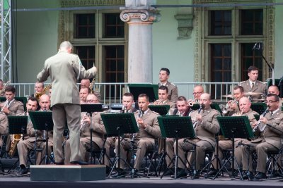 Orkiestra Reprezentacyjna SG podczas Festiwalu „Wawel o zmierzchu”