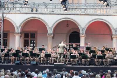 Orkiestra Reprezentacyjna SG podczas Festiwalu „Wawel o zmierzchu”