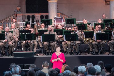 Orkiestra Reprezentacyjna SG podczas Festiwalu „Wawel o zmierzchu”