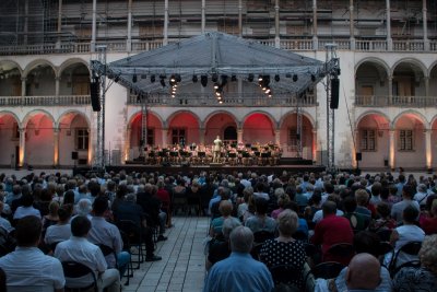 Orkiestra Reprezentacyjna SG podczas Festiwalu „Wawel o zmierzchu”