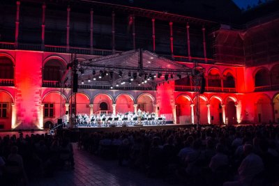 Orkiestra Reprezentacyjna SG podczas Festiwalu „Wawel o zmierzchu”