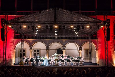 Orkiestra Reprezentacyjna SG podczas Festiwalu „Wawel o zmierzchu”