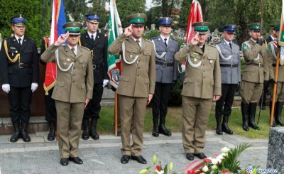 Funkcjonariusze KaOSG podczas obchodów związanych z 79. rocznicą napaści Niemiec i agresji ZSRR na Polskę