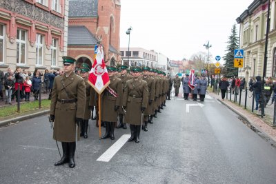 Odsłonięcie pomnika marszałka Józefa Piłsudskiego