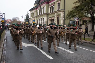 Odsłonięcie pomnika marszałka Józefa Piłsudskiego