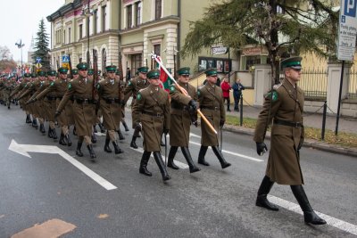 Odsłonięcie pomnika marszałka Józefa Piłsudskiego