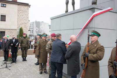 Odsłonięcie pomnika marszałka Józefa Piłsudskiego