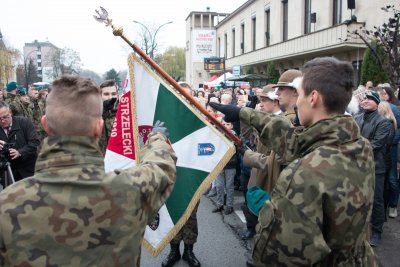 Odsłonięcie pomnika marszałka Józefa Piłsudskiego