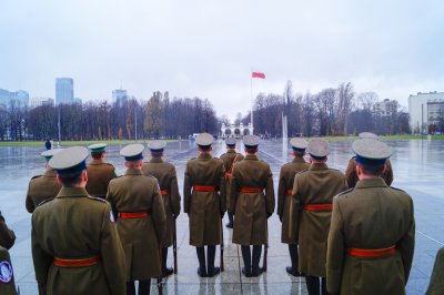 Funkcjonariusze Karpackiego Oddziału Straży Granicznej przed Grobem Nieznanego Żołnierza #4 