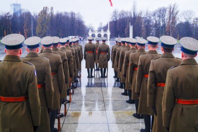 Funkcjonariusze Karpackiego Oddziału Straży Granicznej przed Grobem Nieznanego Żołnierza #7 