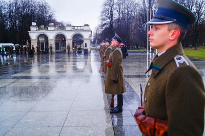 Funkcjonariusze Karpackiego Oddziału Straży Granicznej przed Grobem Nieznanego Żołnierza #12 