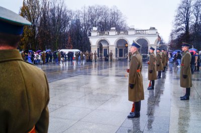 Funkcjonariusze Karpackiego Oddziału Straży Granicznej przed Grobem Nieznanego Żołnierza #14 