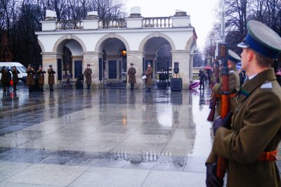 Funkcjonariusze Karpackiego Oddziału Straży Granicznej przed Grobem Nieznanego Żołnierza #16 