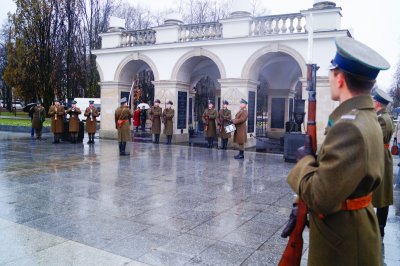 Funkcjonariusze Karpackiego Oddziału Straży Granicznej przed Grobem Nieznanego Żołnierza #18 