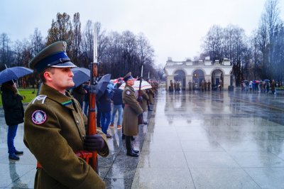 Funkcjonariusze Karpackiego Oddziału Straży Granicznej przed Grobem Nieznanego Żołnierza #21 