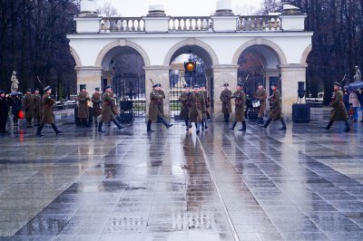 Funkcjonariusze Karpackiego Oddziału Straży Granicznej przed Grobem Nieznanego Żołnierza #22 