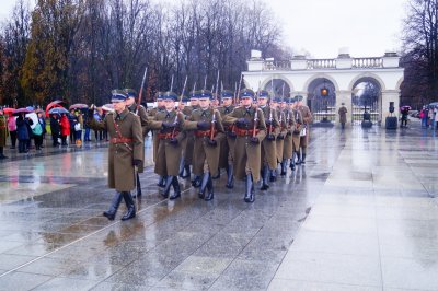 Funkcjonariusze Karpackiego Oddziału Straży Granicznej przed Grobem Nieznanego Żołnierza #24 