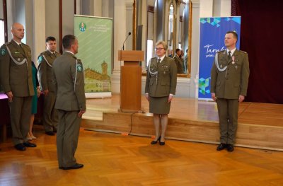 Uroczyste pożegnanie ze służbą Komendanta Placówki SG w Tarnowie