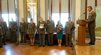 Uroczyste pożegnanie ze służbą Komendanta Placówki SG w Tarnowie