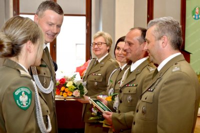 Uroczyste pożegnanie ze służbą Komendanta Placówki SG w Tarnowie