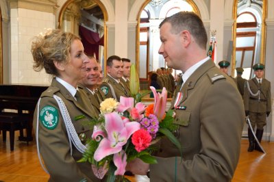 Uroczyste pożegnanie ze służbą Komendanta Placówki SG w Tarnowie