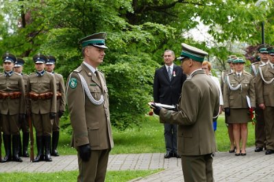 Uroczyste pożegnanie ze służbą Komendanta Placówki SG w Tarnowie