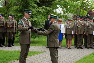 Uroczyste pożegnanie ze służbą Komendanta Placówki SG w Tarnowie