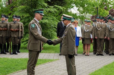 Uroczyste pożegnanie ze służbą Komendanta Placówki SG w Tarnowie