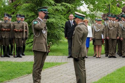 Uroczyste pożegnanie ze służbą Komendanta Placówki SG w Tarnowie