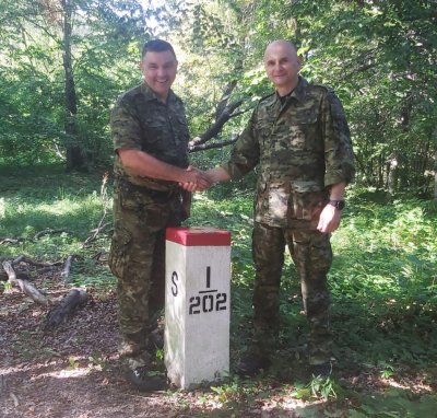 Komendanci Karpackiego oraz Bieszczadzkiego Oddziału SG spotkali się w terenie