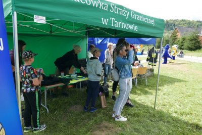 Funkcjonariusza Karpackiego Oddziału Straży Granicznej na pikniku w Kielcach oraz Gorlicach.