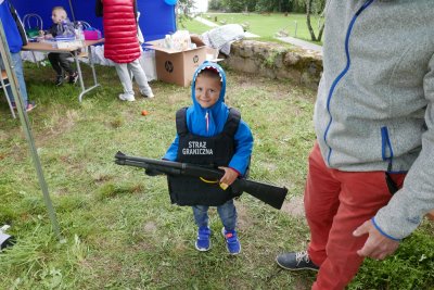 Funkcjonariusza Karpackiego Oddziału Straży Granicznej na pikniku w Kielcach oraz Gorlicach.