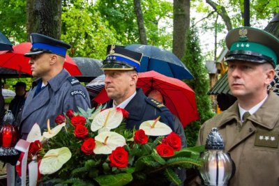 Funkcjonariusze Placówki SG w Zakopanem podczas uroczystości