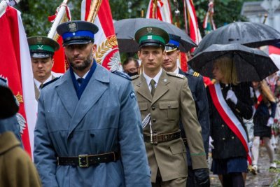 Funkcjonariusze Placówki SG w Zakopanem podczas uroczystości