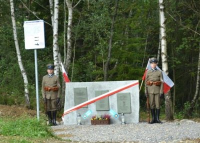 Funkcjonariusze Placówki SG w Zakopanem podczas uroczystości