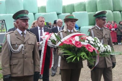 Funkcjonariusze Placówki SG w Zakopanem podczas uroczystości