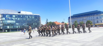 Strażnicy Graniczni z Nowego Sącza przed Grobem Nieznanego Żołnierza