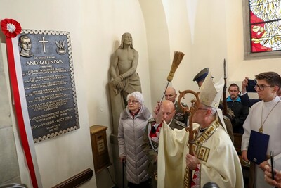 Uroczyste odsłonięcie tablicy upamiętniającej śp. ks. ppłk. Andrzeja Niwę – Kapelana Katyńskiego 