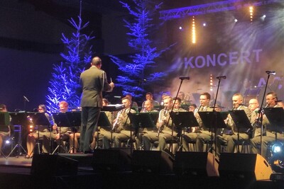 XXXI Noworoczny Koncert Orkiestry Reprezentacyjnej Straży Granicznej   fot. facebook.com/ Gminny Ośrodek Kultury w Łącku