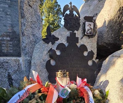 Grób patrona Placówki SG w Zakopanem gen. Mieczysława Ludwika Boruty – Spiechowicza
